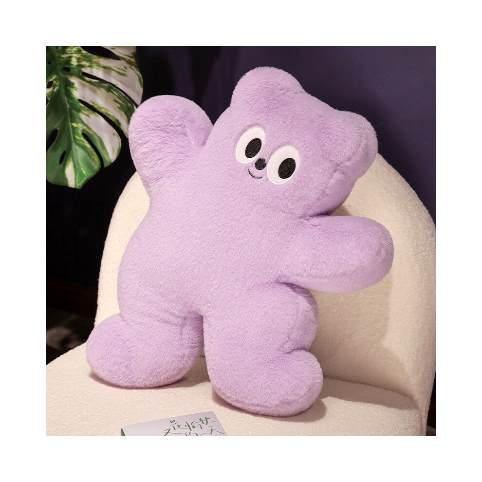 (Purple)Peluche ours dopamine gros œil peluche dessin animé canapé coussin décoration sommeil