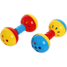 Bell Bell Foot Toys, Rich Barbell Ball Toys, Play Gym Accessories - 2 Pack, Random Colors