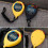Chronograph with LCD display and stopwatch, Yellow 8