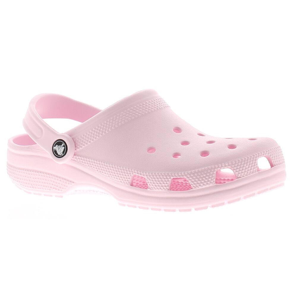 (Pink, 12 (Children's)) Crocs Classic Girls' Sandals & Sliders UK Size