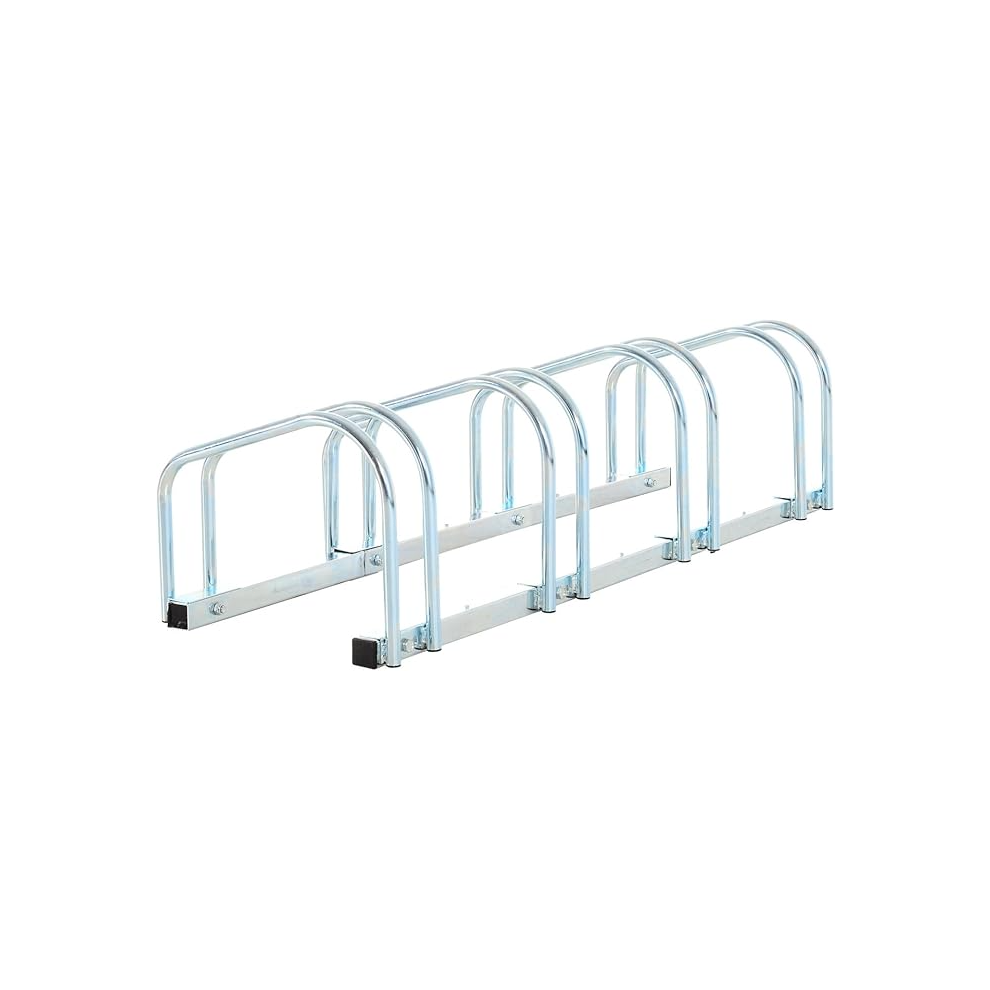 HOMCOM Bike Stand Parking Rack Floor or Wall Mount Bicycle Cycle Storage Locking Stand (4 Racks)