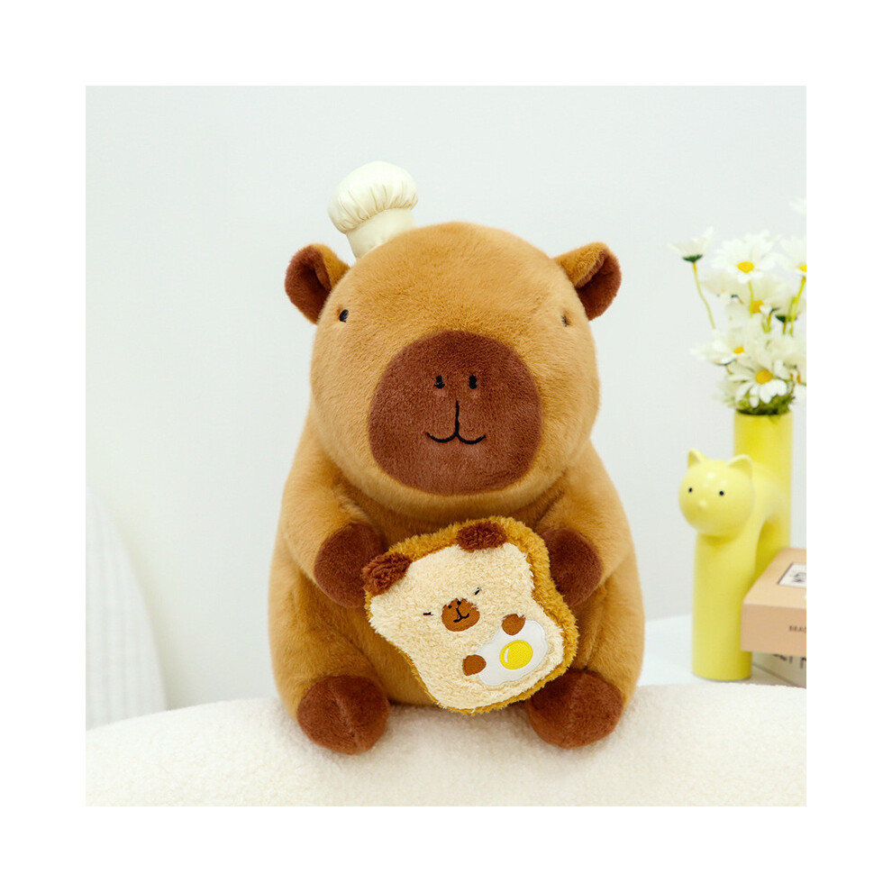 (Chef, 25cm) Toy Capybara Plush With French Fries Pp Cotton Stuffed Animal Kids For Gift-image-OPC-PGY8GG8-NEW