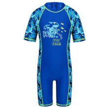 (S221-140 146) BAOHULU Costume da bagno per bambini con personaggio squalo (UPF50+) Costume da bagno