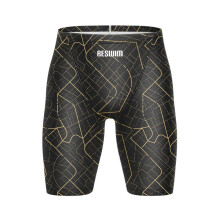 (colore 3-XXL) Costume da bagno estivo da uomo, modello jammer, per allenamento atletico e resistenza,