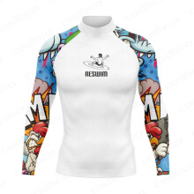 (colore 1-XS, vestibilità 35-40 kg) Costume da bagno divertente da spiaggia con protezione UV, da uomo,