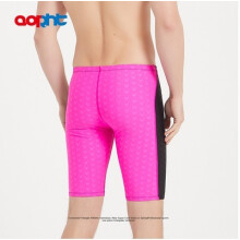 (Rosa-XXXL)Herren Haifischhaut wasserdichte, chlorbeständige Trainings-Badehose Jungen Racing Professionelle