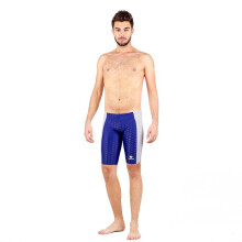 (BLUEGRAY-L) Herren-Badehose, Haifischhaut, professionelle Schwimmhose, Jammer-Badehose, Wettkampf-Badehose