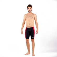 (BLACKRED-XXXL) Herren-Badehose, Haifischhaut, professionelle Schwimmhose, Jammer-Badehose, Wettkampf-Badehose