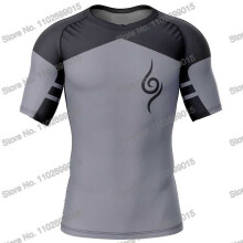 (Farbe 3-XL)Beliebte Cartoon Animation Surfen Kleidung Männer Rash Guard Kurzarm Sommer UV Schutz Tauchen