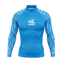 (kleur 5-XXL, pasvorm 60-65 kg) Heren Rashguard Surfen Duiken Badkleding Lange mouwen T-shirts UV-bescherming