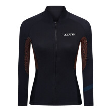 (LT202 Damen Top BK-XL) 1,5 mm Neoprenanzug 3 mm Herren Damen Tauchjacke Langarm Schnorchelmantel Männlich