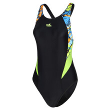(schwarz-S)Racing-Badeanzug für Damen, Fastskin Anti-Chlor, professionelles Training, sportliche Badebekleidung