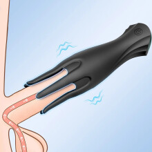 (XLQ23-BK)Penis Trainer Eichel Kraftvoller Vibrierender Männlicher Masturbator Erotikspielzeug Weiche