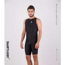 (FULLBLACK-XL) Badmode Heren Eendelig badpak Wedstrijdzwempak Ironman Triatlonpak Sharkskin Heren Trainingsbodysuit