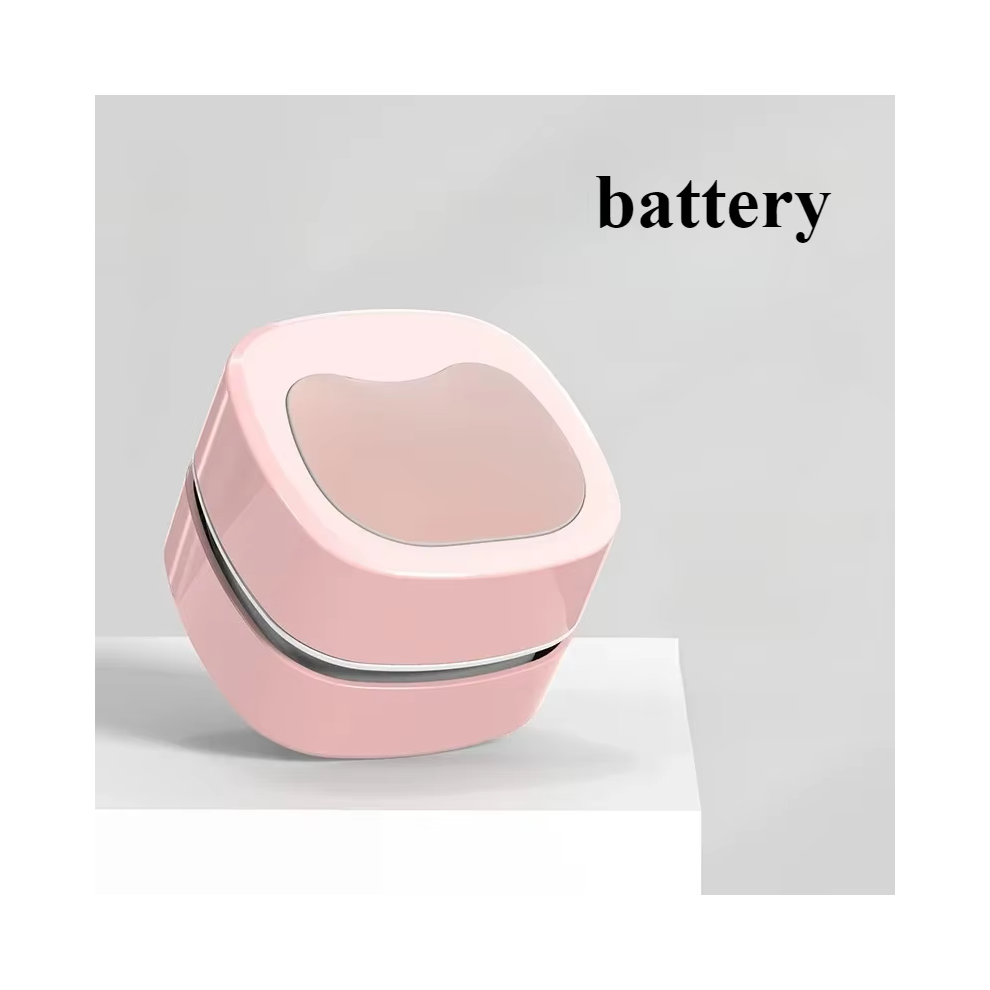 (Batterie rose) Aspirateur de bureau domestique sans fil Mini aspirateur à main effaceur de clavier