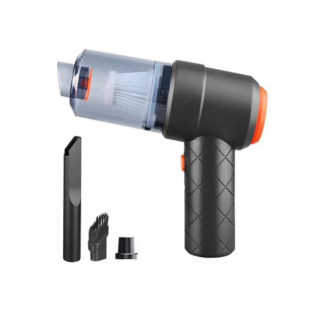 (Noir) Aspirateur sans fil multifonction 2 en 1 pour la maison et la voiture, portable, mini souffleur