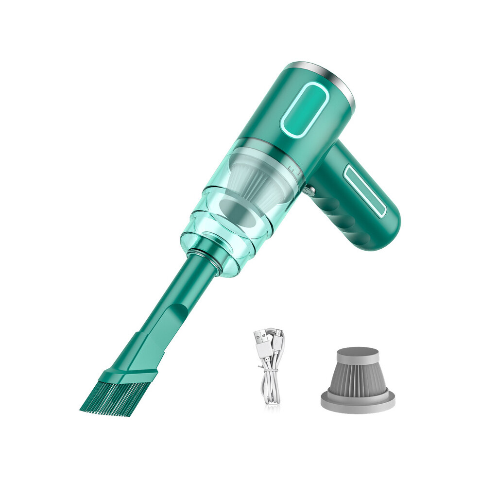 (green-xichengqi C) Aspirateur de voiture portable - Rechargeable, portatif, collecteur de poussière