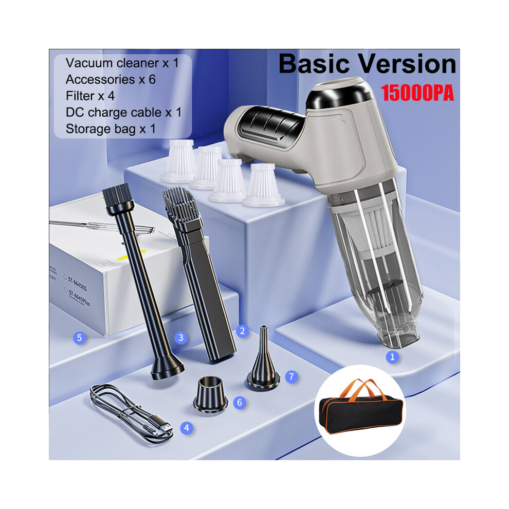 (Basic 4Filter) Aspirateur de voiture 95000PA Aspirateur à forte aspiration pour voiture Maison Aspirateur