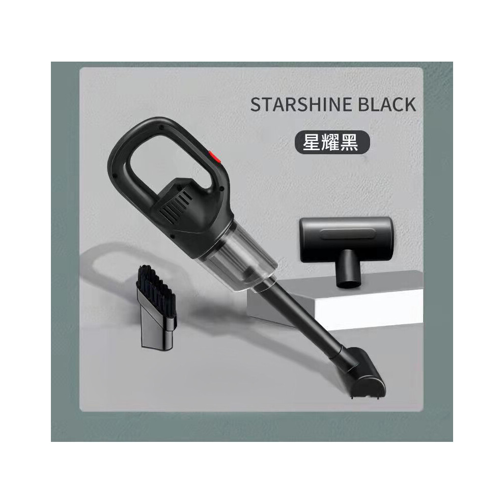 (Noir) Aspirateur à main sans fil haute puissance 120 W aspirateur de voiture aspirateur domestique
