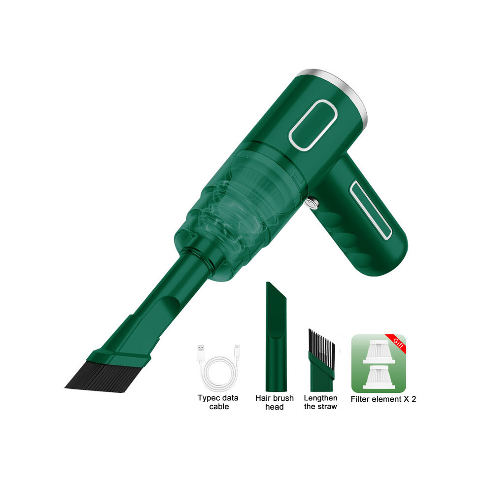 (A-vert) BELIBUY Aspirateur de voiture sans fil Appareil ménager Machine de nettoyage de canapé Nettoyeur
