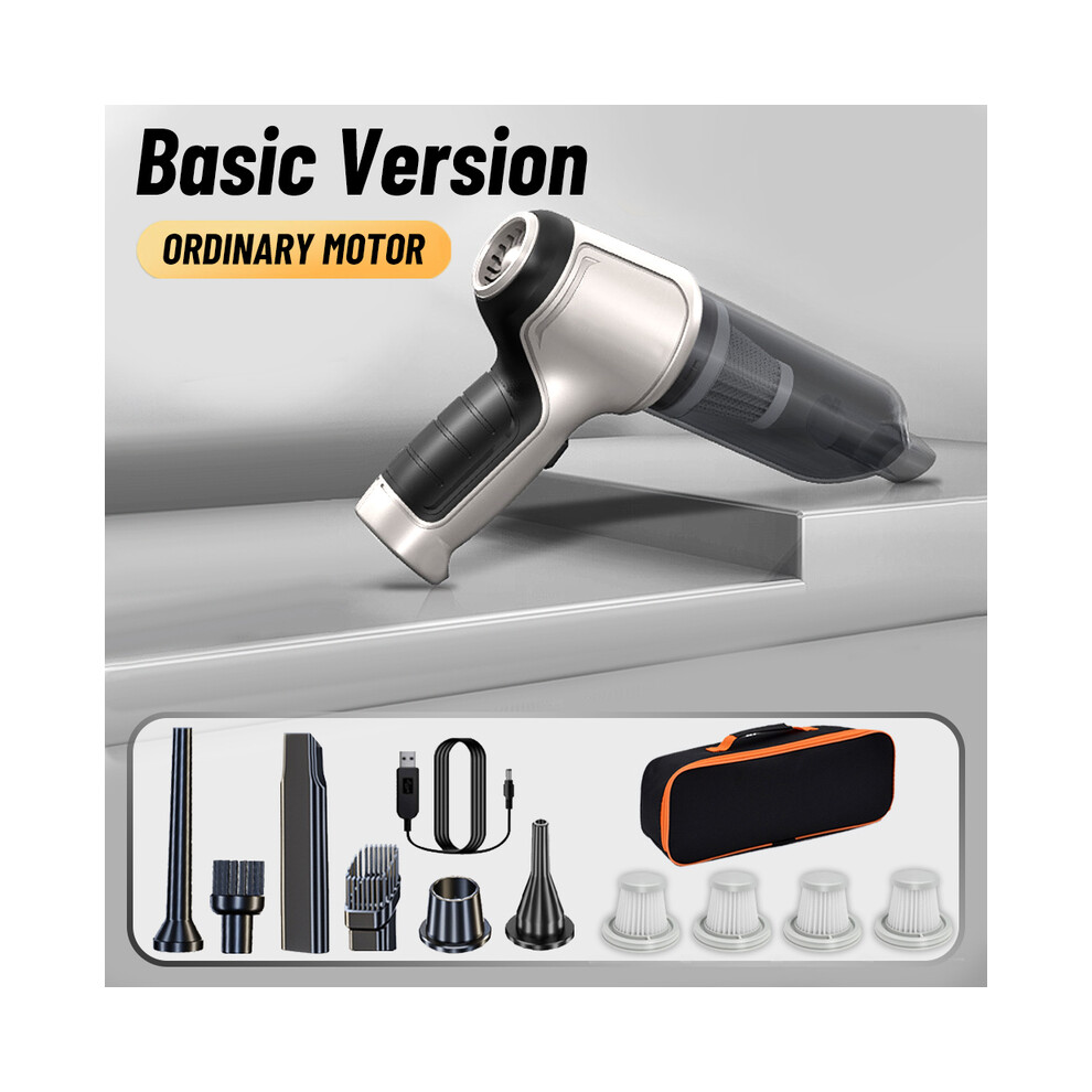 (Sac filtrant de base 4) Aspirateur de voiture 95 000 PA, aspirateur à main sans fil à forte aspiration,