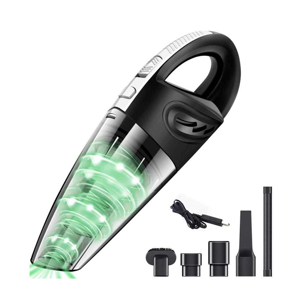 (noir) Aspirateur sans fil USB 6053, mini aspirateur portable pour voiture, nettoyage des poils d'animaux,