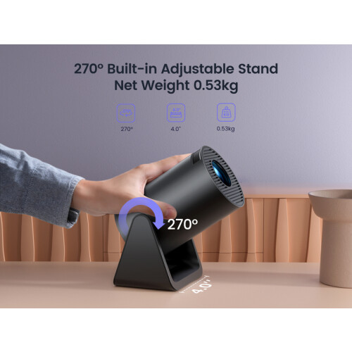 (WIMIUS L1) Wimius L1 Mini Projector 1080P Ondersteuning 300 ANSI Android 11 Wifi Bluetooth Projector 2