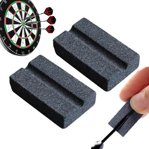 (Gris-4PCS) Pierre à aiguiser pour fléchettes en forme de V, pierre à aiguiser pour fléchettes, pointe 2