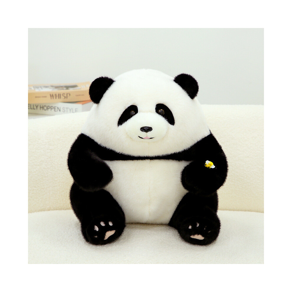 (45cm)Peluche panda thème abeille poupée panda géant peluche cadeau et coussin