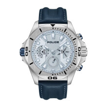 Reloj Hombre - POLICE - Eléctrico 46mm - Cuarzo - Impermeabilidad 5ATM - Cuero Azul