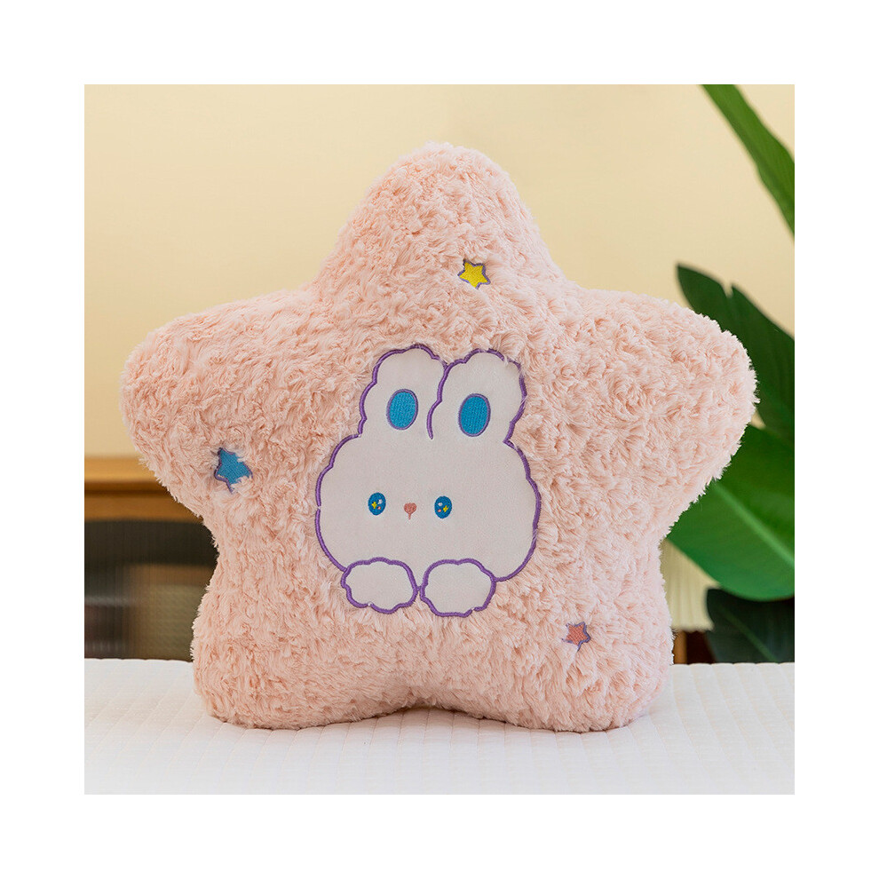 (Pink Star)Peluche étoiles et lune dessin animé peluche chambre de poupée canapé décoration enfant cadeau