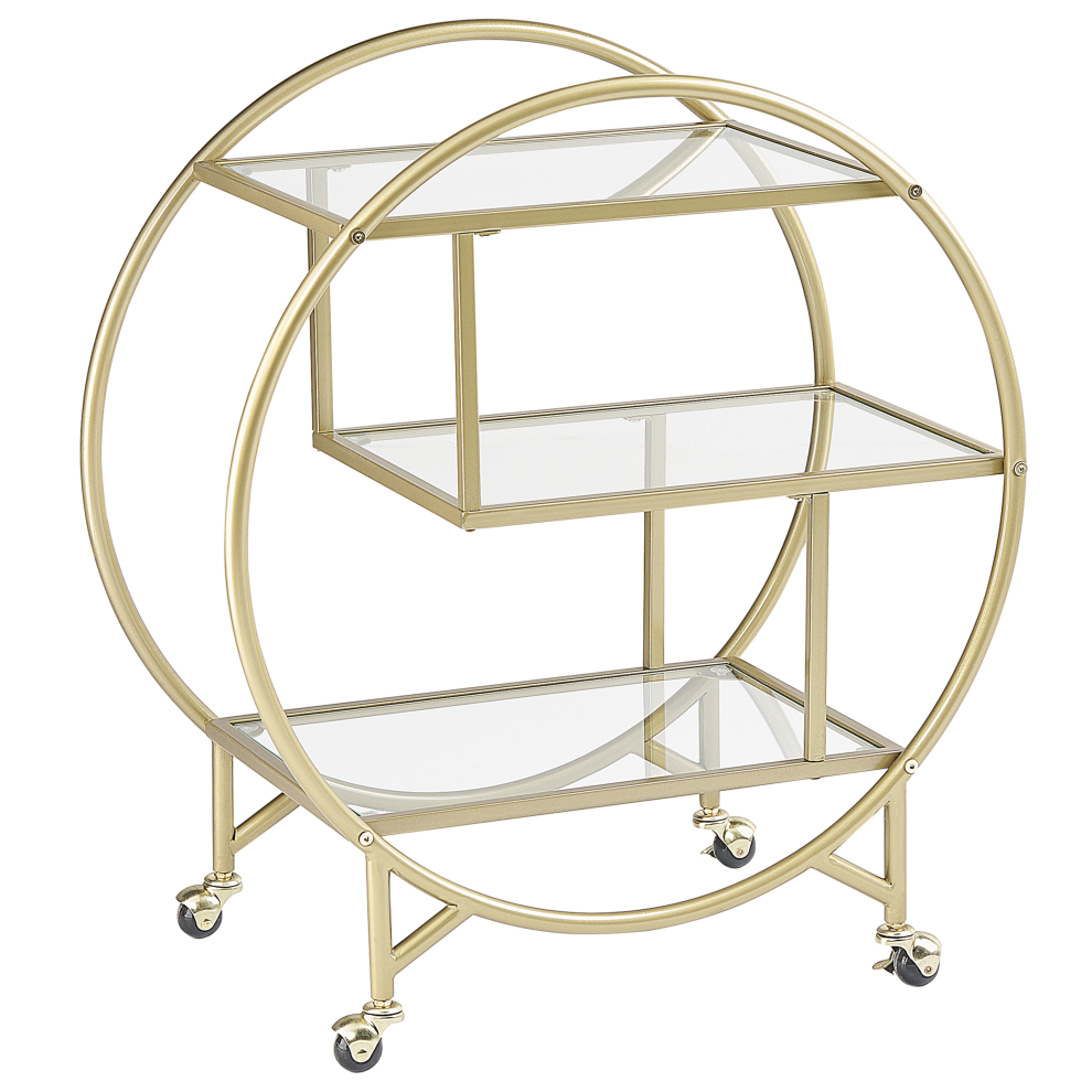 Kitchen Trolley COLTON Metal Gold