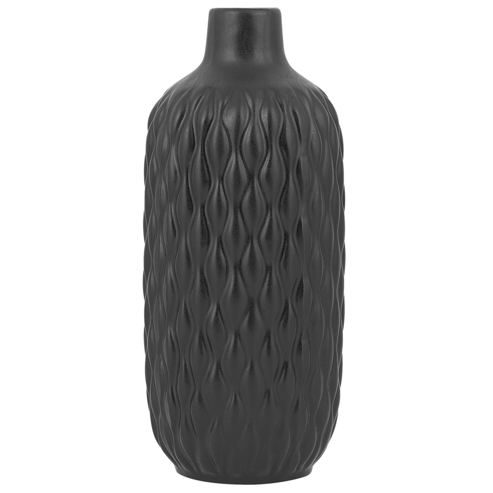 Decorative Vase EMAR Stoneware 31 cm Black