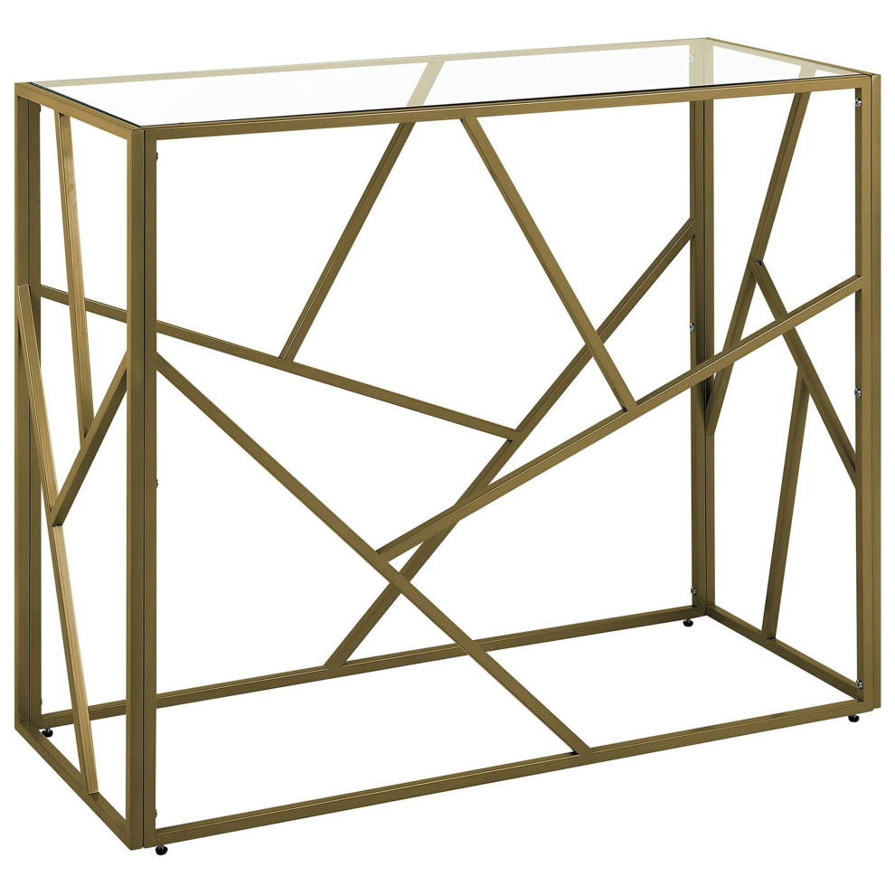 Console Table ORLAND Glass Gold