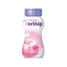 24x Fortisip Strawberry High Energy Milkshake Supplement 200ml Bottle