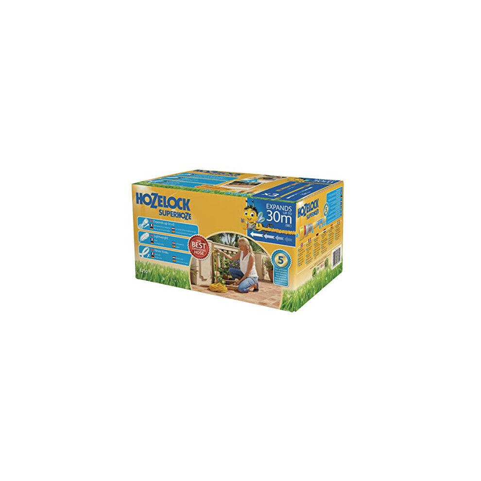 - Superhoze Expanding Hose 30 m : Flexible Hose, Stretches up to 3x Original Length | With 2 Aquastop Fittings for a Watertight Connection: Ready to