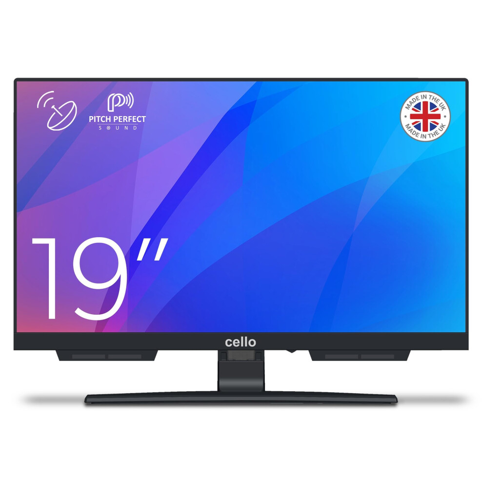 C1924SH 19″ Digital LED Frameless TV with Freeview and Built In Satellite Receiver DVB-S2 Pitch Perfect Speakers with USB for recording from Live TV