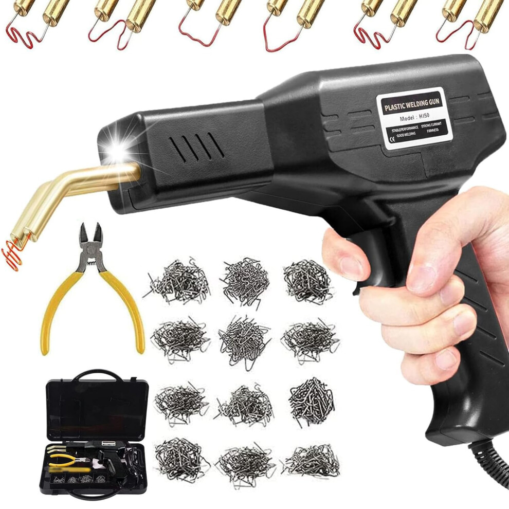 150W Plastic Welding Machine Car Bumper Repair Kit, 800Pcs Hot Staples Welding Repairing Machine, Plastic Welder Hot Staple Gun For Car 789512365424