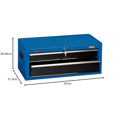 Draper 14958 Mid Tool Storage Chest (26”) , Blue 2