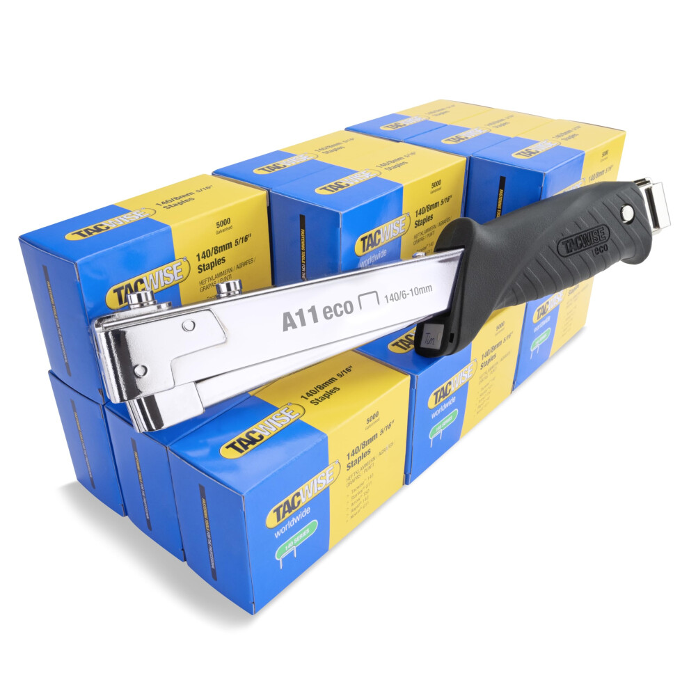 1179 A11 Hammer Tacker with 75,000 140/8mm Staples, Uses Type 140 / 6 - 10 mm Staples