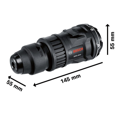 Bosch FlexiClick Adapter GFA 12-H (12V Hammer Easy-to-Change Attachment, high Flexibility) 2
