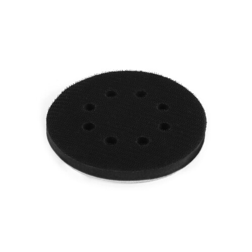 QWORK 2PCS Soft Sponge Interface Pad for Eccentric Sanders, 125mm 8 Holes Hook & Loop Soft Pad Sanding Pad, Impact Resistant Low Noise 1