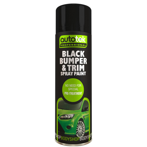 Professional Spray Paint, Black Bumper & Trim, 500 ml