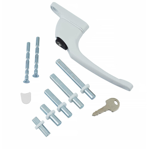 B0CJ2MRNBT Maxim Inline Multi Spindle Handle is Non Suit Both Right Left Handed Window Applications, White