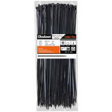 100 Pack Black Plastic Cable Ties 300mm3.6mm Heavy Duty Strong Nylon Premium Self Locking 12 inch/30 cm Long Zip Tie Wraps