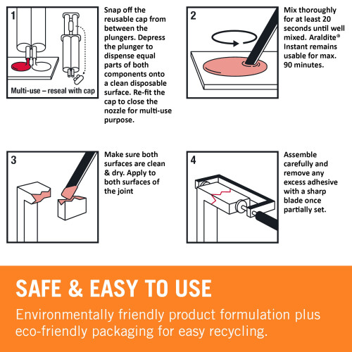 ARA-400012 Instant Syringe Epoxy, 24 ml, Packaging May Vary 2