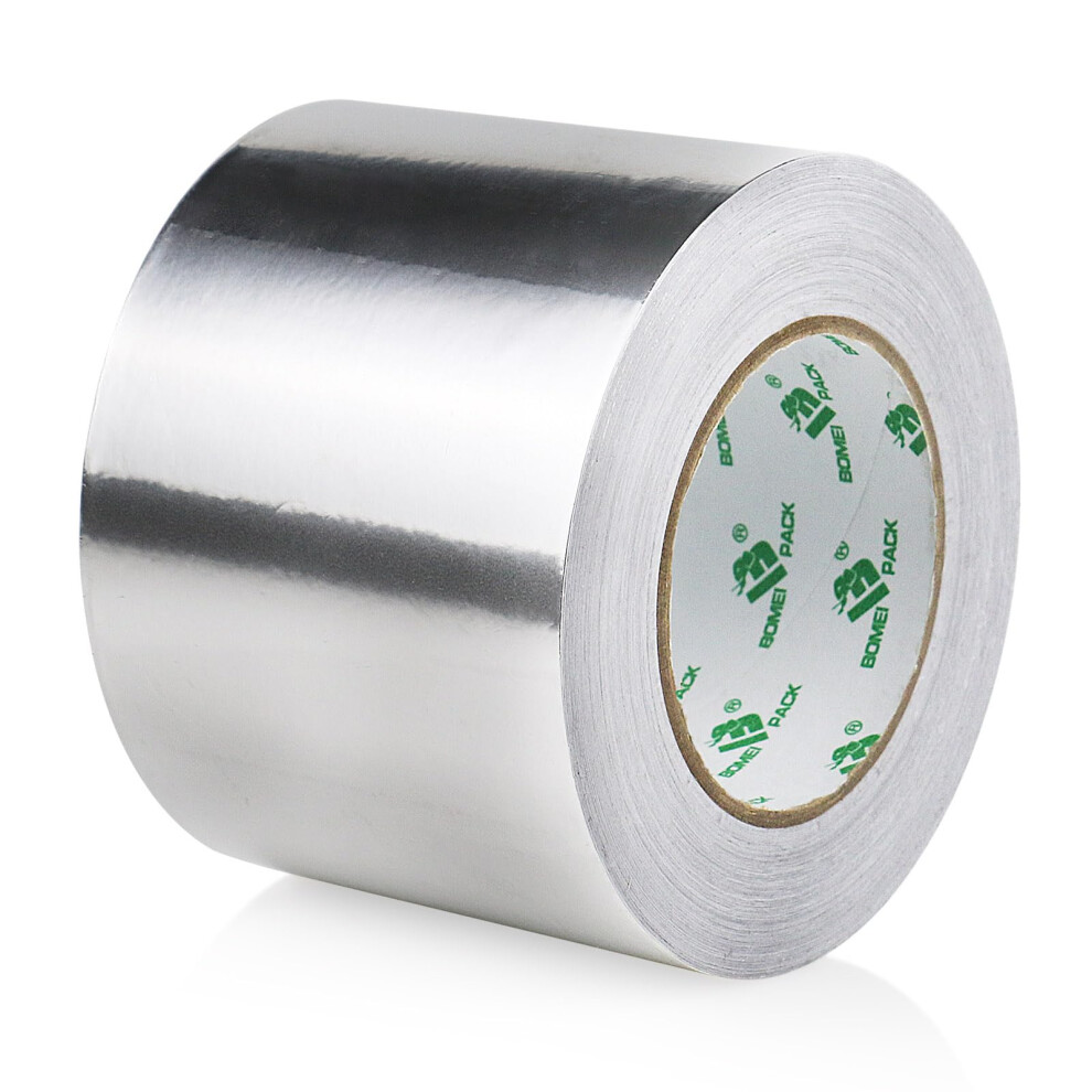 Aluminum Foil Tape 100Mm X 50M For Home Heating,Ventilation Hvac Air Ducts Repairing Fixing,Kitchen Jointing,Flame,Cold,Heat Resistant 6974241642579