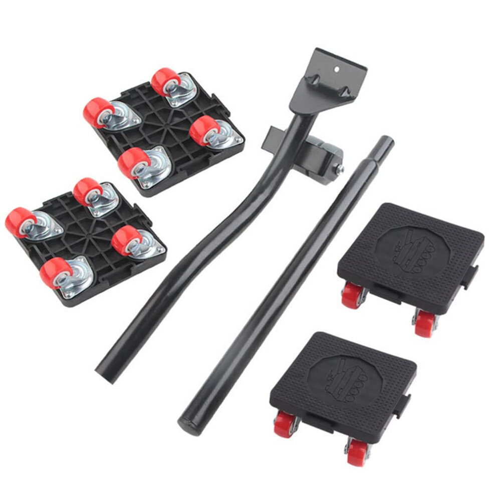 Heavy Duty Furniture Lifter With Extension Bar And 4 Wheels Furniture Sliders, 400Kg Load Capacity, Furniture Moving Tool Set 711740442141