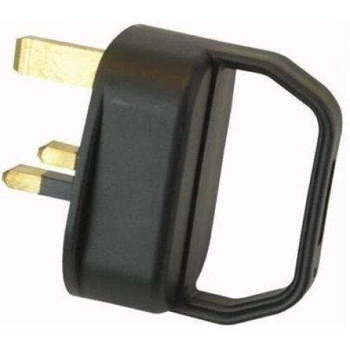 Mr. Gadget's Solutions UK Mains Easy Pull Grip Handle Plug Switch 13A Fused Re-wireable – Mobility/Arthritis/Disability/Weak Grip/Elderly - Black