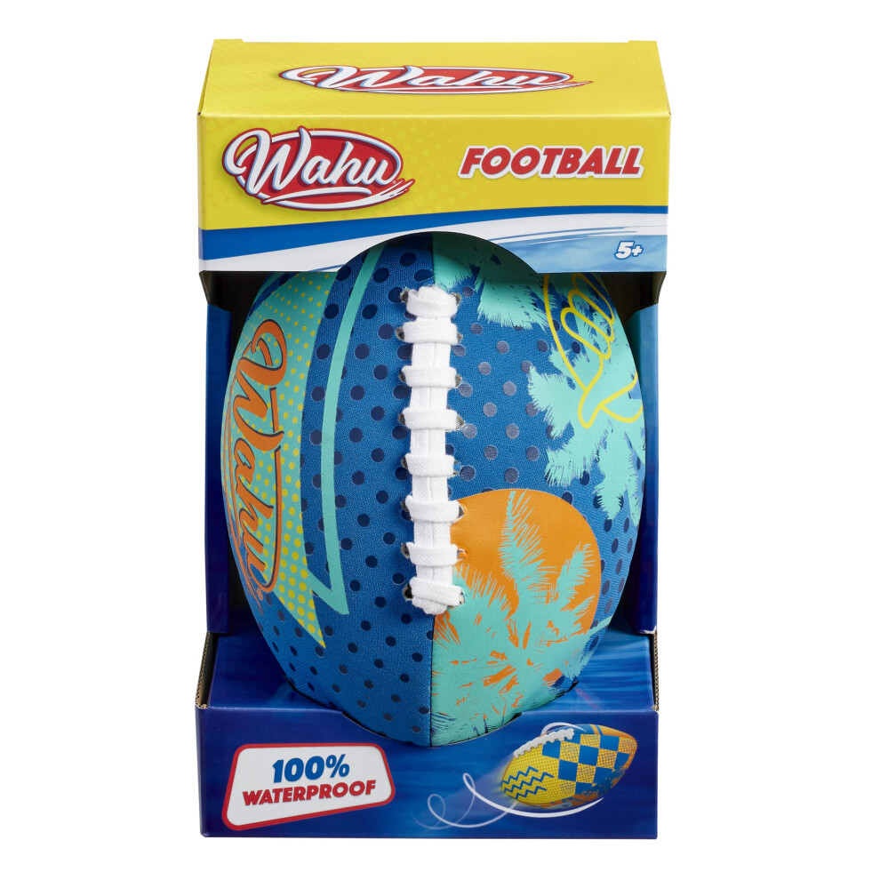 American Football (9") | 100 Percent Waterproof All-Weather American Football Ball with Real Laces | Ideal Garden or Beach Toy | Ages 5 Plus